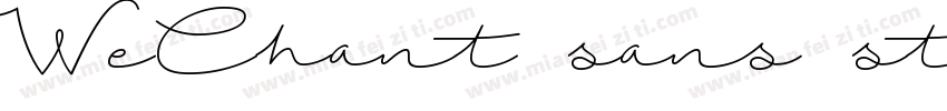 WeChant sans std字体转换